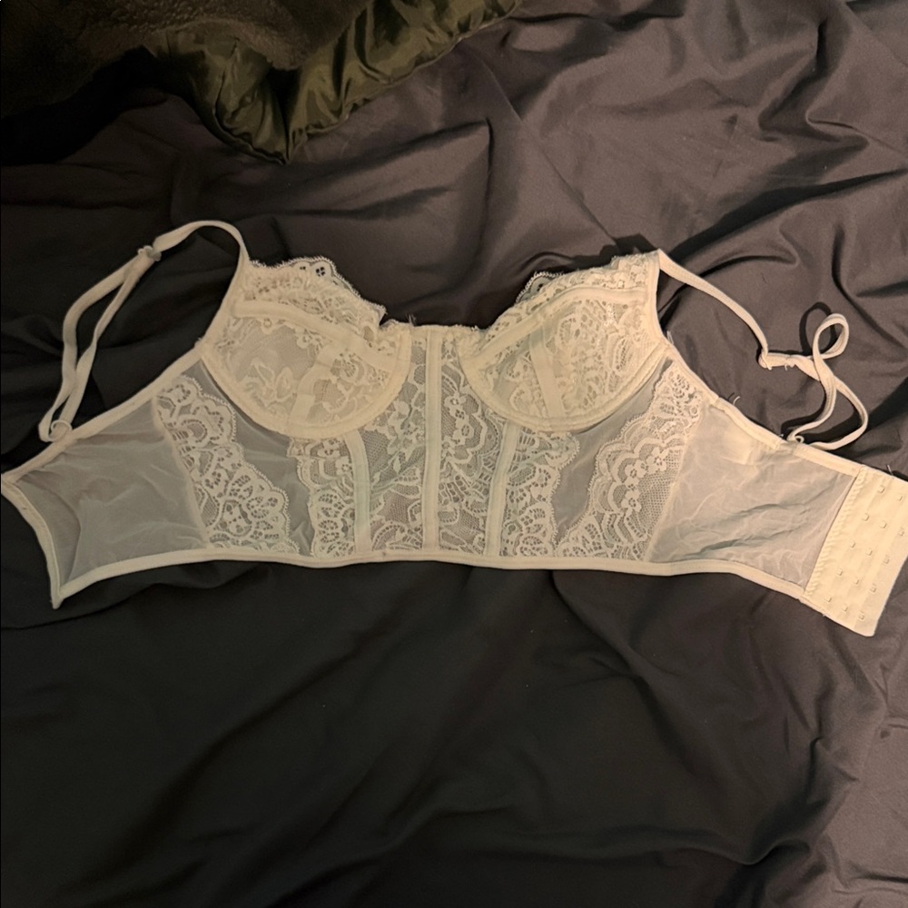 Tilly's White Lace Bralette
